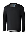 SHIMANO Cycling summer long sleeve jersey - MYOKO LONG WARM - black