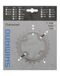 SHIMANO chainring - DEORE XT M785 24 - silver
