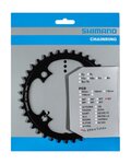 SHIMANO chainring - STEPS SM-CRE80 38 - black