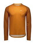 POC Cycling summer long sleeve jersey - MOTION AIR L/S - brown