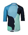 POC Cycling short sleeve jersey - MTB PURE 3/4 - light blue