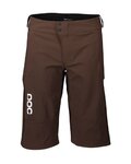 POC Cycling shorts without bib - ESSENTIAL MTB - brown