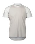 POC Cycling short sleeve jersey - MTB PURE TEE - grey/white