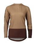 POC Cycling summer long sleeve jersey - MTB PURE - brown