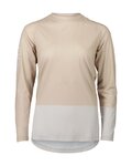 POC Cycling summer long sleeve jersey - MTB PURE - beige/grey