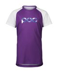 POC Cycling short sleeve jersey - ESSENTIAL MTB - purple/white