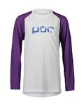 POC Cycling summer long sleeve jersey - ESSENTIAL MTB - white/purple