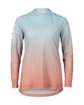POC Cycling summer long sleeve jersey - ESSENTIAL MTB LITE  - red/light blue