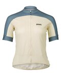 POC Cycling short sleeve jersey - ESSENTIAL ROAD LOGO W - beige/blue