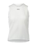 POC Cycling tank top - ESSENTIAL LAYER  - white