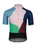 POC Cycling short sleeve jersey - ESSENTIAL ROAD PRINT - blue/green/bordeaux