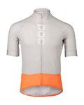 POC Cycling short sleeve jersey - M'S ESSENTIAL ROAD - grey/orange