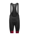 GORE Cycling bib shorts - C5 OPTI - black/red
