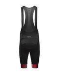GORE Cycling bib shorts - C5 OPTI - black/red