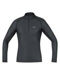 GORE Cycling long sleeve t-shirt - M GWS BL THERMO TURTLENECK - black