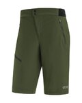 GORE Cycling shorts without bib - C5 - green