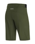GORE Cycling shorts without bib - C5 - green