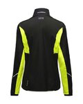 GORE Cycling windproof jacket - R3 PARTIAL GTX - black/yellow
