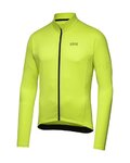 GORE Cycling winter long sleeve jersey - C3 THERMO - yellow