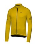 GORE Cycling winter long sleeve jersey - C3 THERMO - yellow