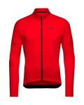 GORE Cycling winter long sleeve jersey - C3 THERMO - red