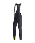 GORE Cycling long bib trousers - C3 THERMO - black/yellow