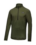 GORE Cycling windproof jacket - TRAILPR HYBRID - green