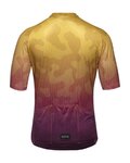 GORE Cycling short sleeve jersey - RAIN CAMO - yellow/purple