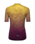 GORE Cycling short sleeve jersey - RAIN CAMO WMN - yellow/purple