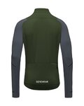 GORE Cycling winter long sleeve jersey - SPINSHIFT THERMO - green/grey