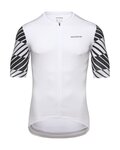 GORE Cycling short sleeve jersey - SWIFTRIDE OPTICAL - white/black