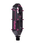 CRANKBROTHERS pedals - STAMP 7 Large - black/pink