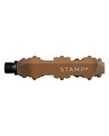CRANKBROTHERS pedals - STAMP 0 SMALL - brown