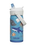 CAMELBAK Cycling water bottle - THRIVE FLIP STRAW KIDS VSS 0,35 L - blue/multicolour
