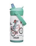CAMELBAK Cycling water bottle - THRIVE FLIP STRAW KIDS VSS 0,35 L - white/multicolour