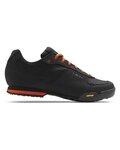 GIRO Cycling shoes - RUMBLE VR - black/orange