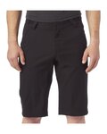 GIRO Cycling shorts without bib - ARC SHORT PLUS LINER - black