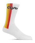 GIRO Cyclingclassic socks - COMP RACER HIGH RISE - white/multicolour