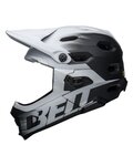 BELL Cycling helmet - SUPER DH - white/black