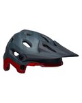 BELL Cycling helmet - SUPER DH - green/red
