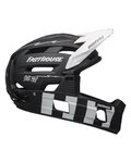 BELL Cycling helmet - SUPER AIR R SPHERICAL - black/white