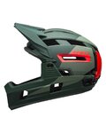 BELL Cycling helmet - SUPER AIR R SPHERICAL - green/red