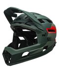 BELL Cycling helmet - SUPER AIR R SPHERICAL - green/red