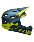 BELL Cycling helmet - SUPER DH SPHERICAL - blue/yellow