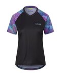 GIRO Cycling short sleeve jersey - ROUST W - black/light blue
