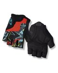 GIRO Cycling fingerless gloves - BRAVO JR - black/orange