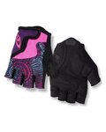 GIRO Cycling fingerless gloves - BRAVO JR - black/pink
