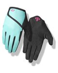 GIRO Cycling long-finger gloves - DND JR II - light blue