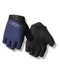 GIRO Cycling fingerless gloves - BRAVO II GEL - blue/black