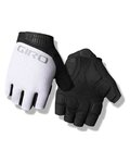 GIRO Cycling fingerless gloves - BRAVO II GEL - white